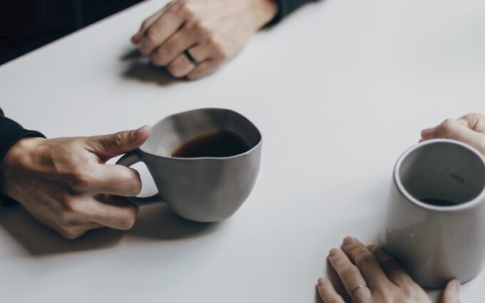 therapy with cups of tea