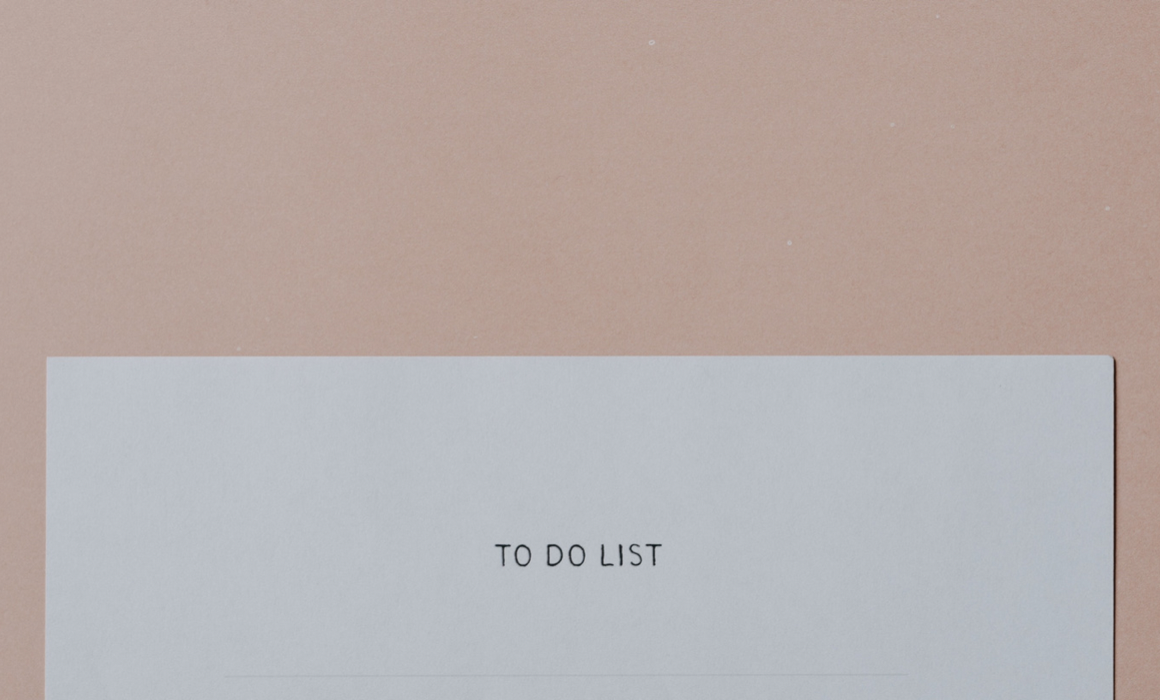 The words "To Do List"