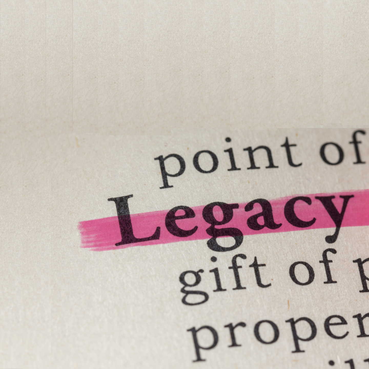 Legacy highlighted