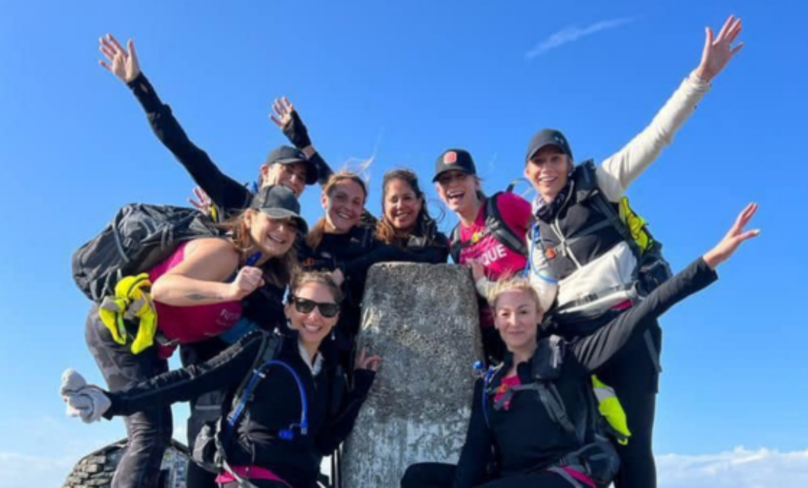 The team who completed the Three Peaks Challenge in aid of Future Dreams breast cancer support