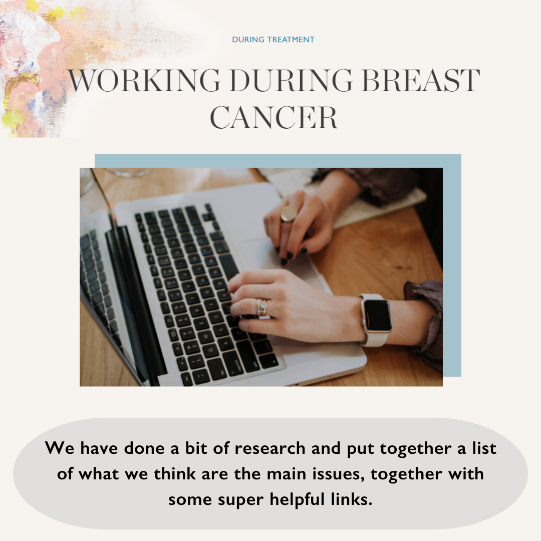 working during breast cancer information hub