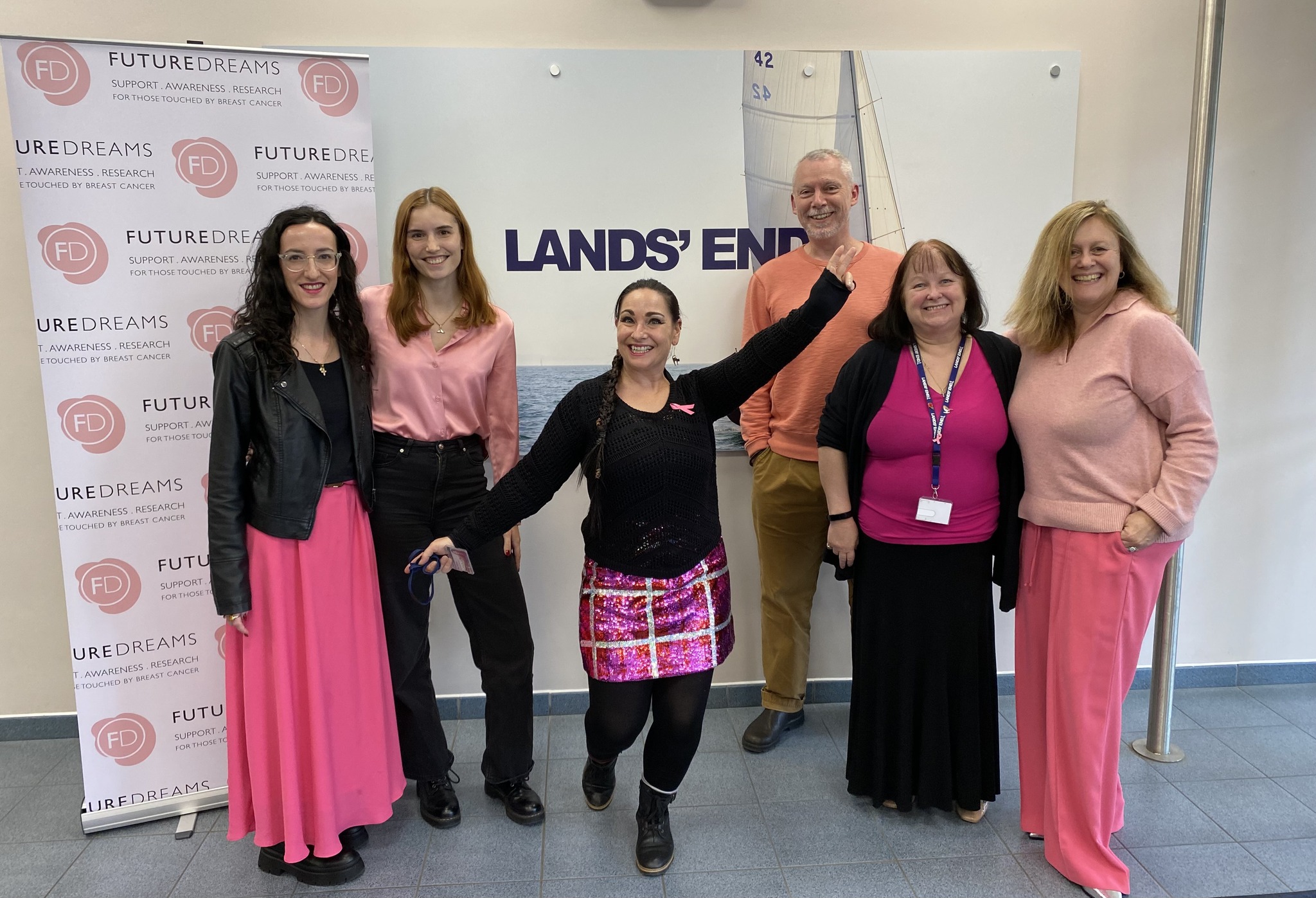 lands end fundraising wear pink day