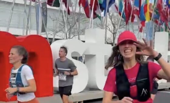 Amsterdam runner for Future Dreams during the race